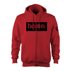 Zip-up Hoodie  - Red (Heavy Fabric)