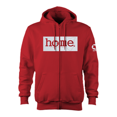 Zip-up Hoodie  - Red (Heavy Fabric)