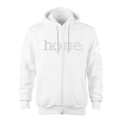 Zip-up Hoodie  - White (Heavy Fabric)